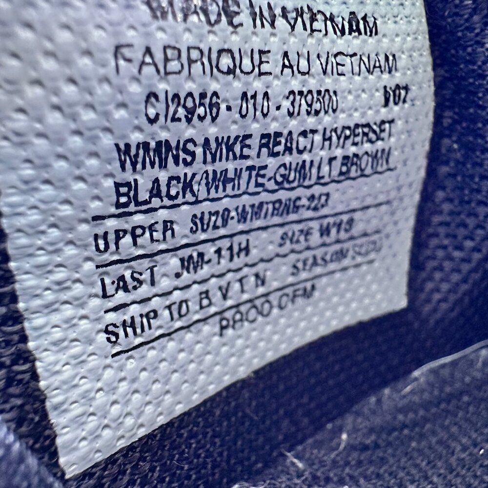 Nike React Hyperset shoes- Women's 10 - Picture 11 of 11